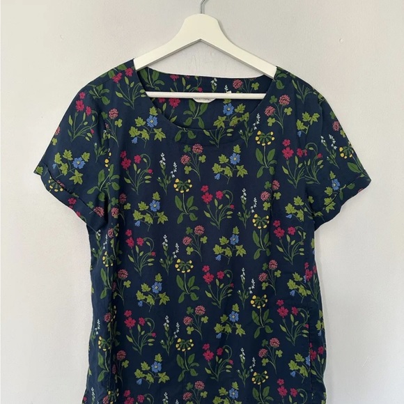 Seasalt Cornwall UK 14 Floral Trengrouse Top Blouse - Picture 2 of 6